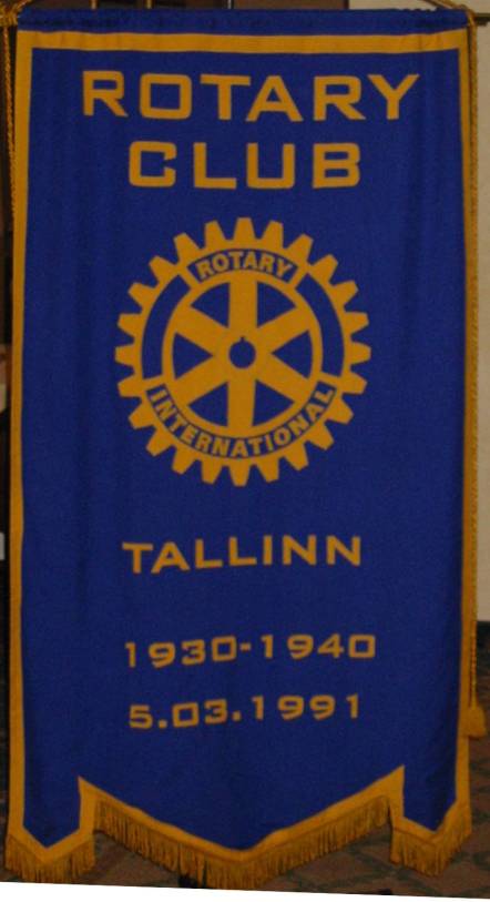 Banner of the Tallinn International Rotary Club (English speaking)
